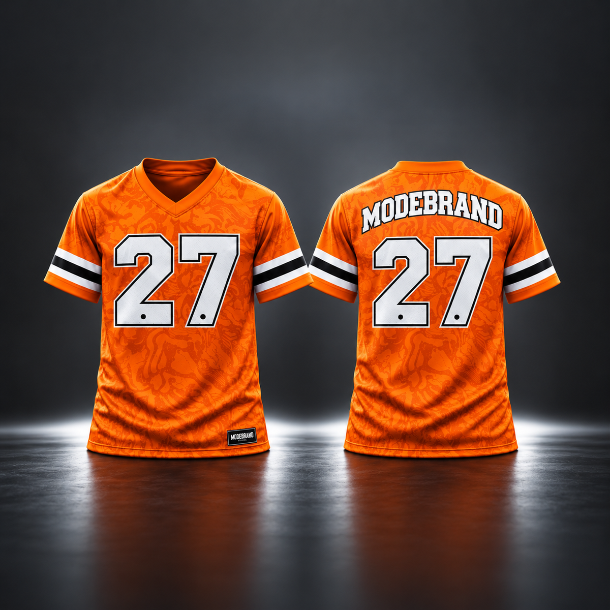 MODEBRAND “No Fear No Rules” Jersey #27 – Orange