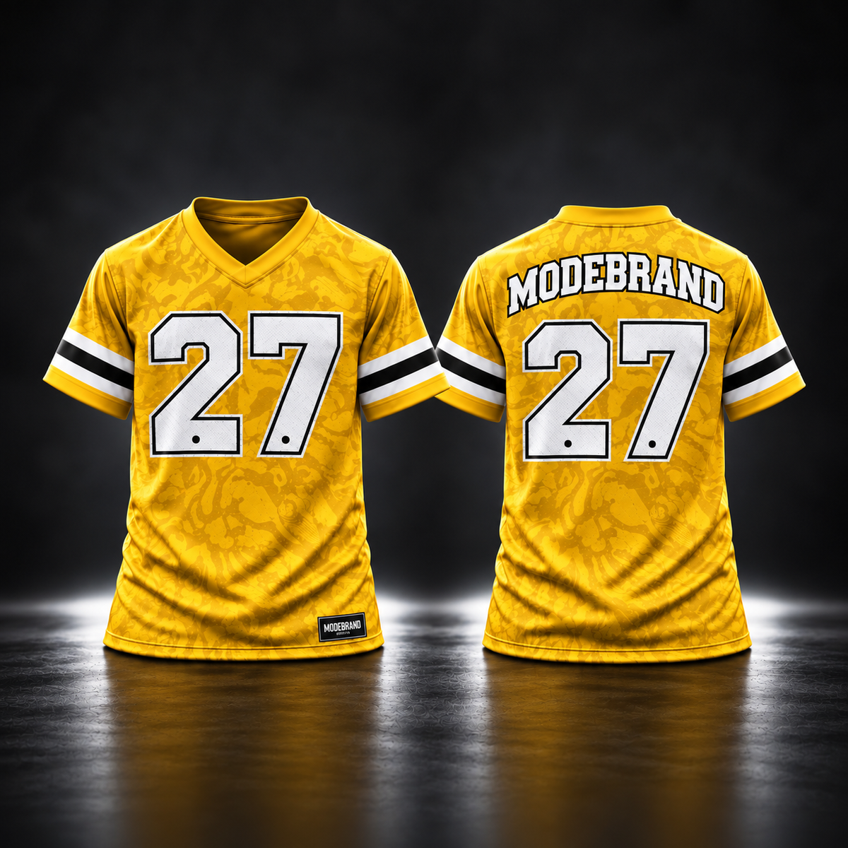MODEBRAND “No Fear No Rules” Jersey #27 – Yellow